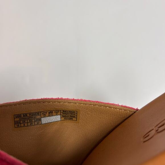 UGG AUSTRALIA WOMEN'S EIRENE WEDGE STRAWBERRY SORBET SUEDE SIZE 10 NO BOX - Picture 6 of 6